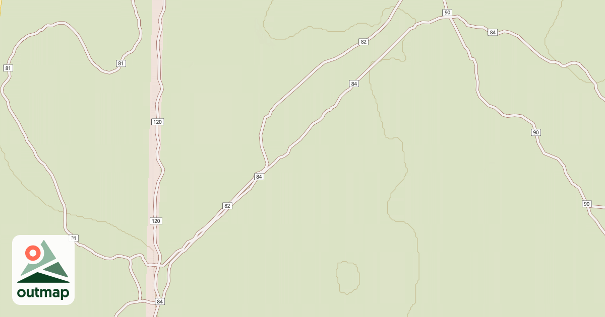 Map of Millican Plateau Tr 84