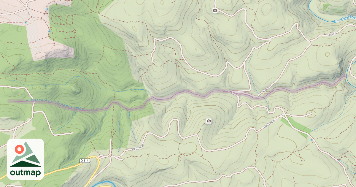 Map of Ruisseau de la Grande Combe