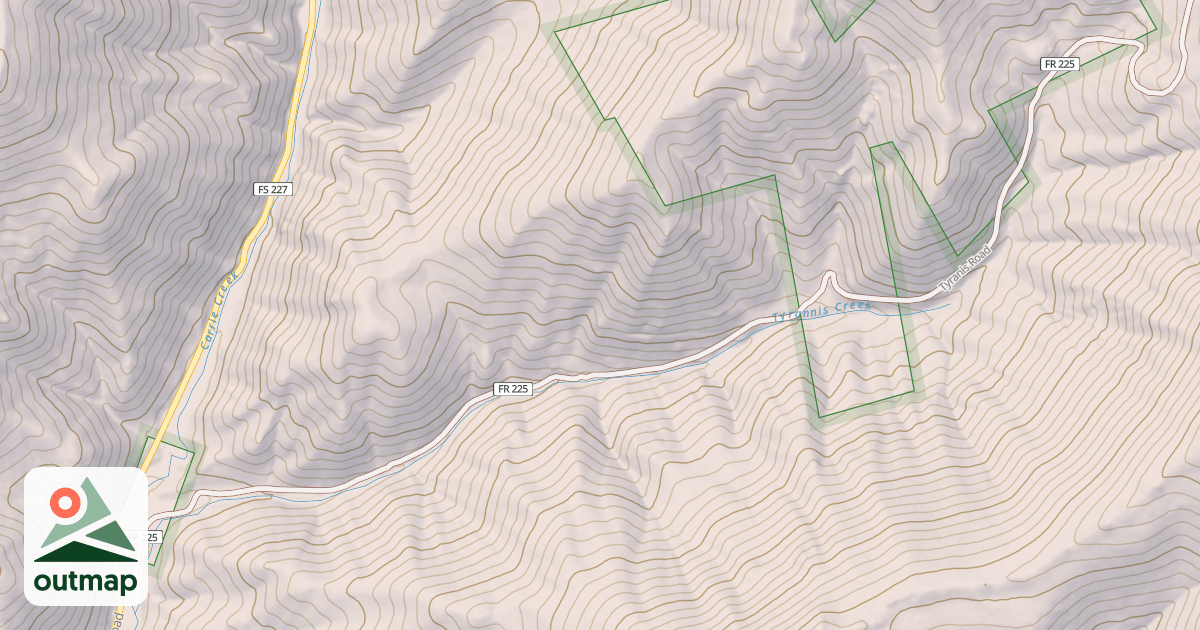 Map of TYRANIS ROAD