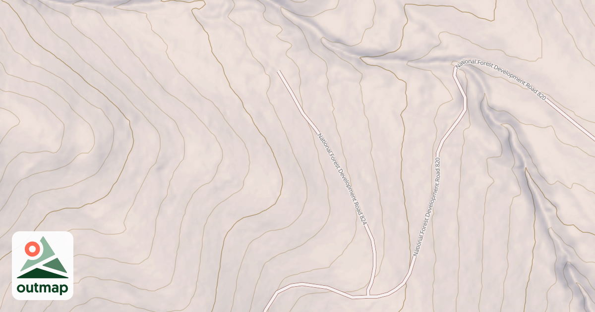 Map of USFS Motor Vehicle Use Map Roads {165B88FA-401E-4402-8203-AAFA864AA21C}