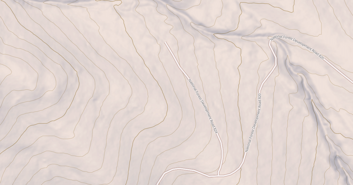 Map preview of USFS Motor Vehicle Use Map Roads {165B88FA-401E-4402-8203-AAFA864AA21C}