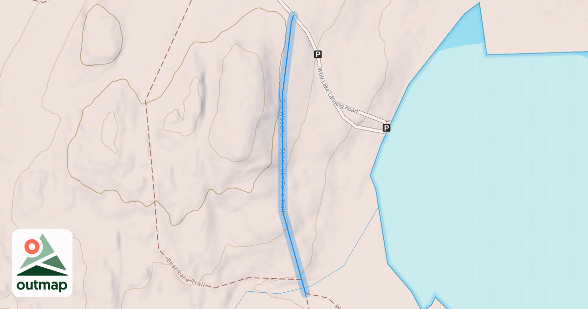 Map of Big Woodhull - Sand Lake Falls Trail