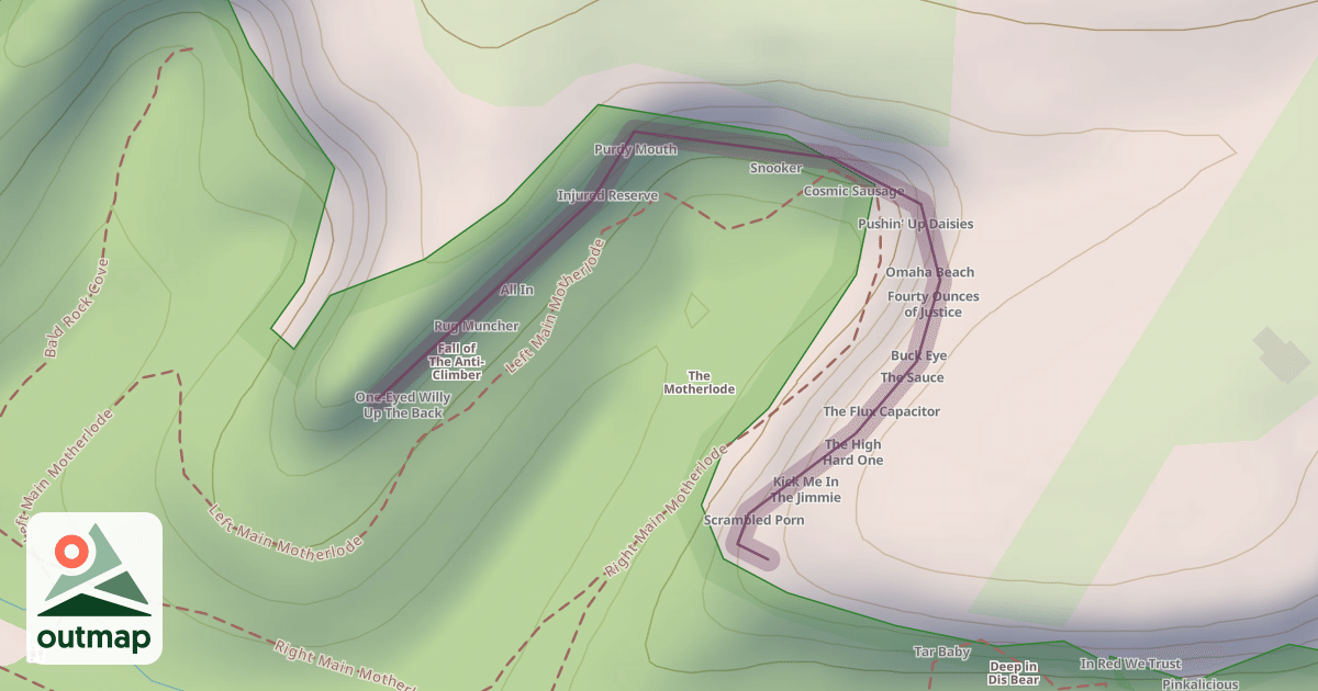 Map of The Motherlode