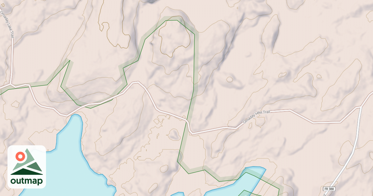 Map of OMADAY LAKE