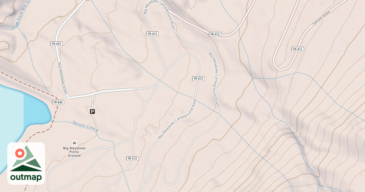 Map of BIG MEADOWS CG
