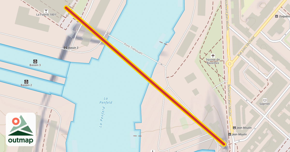 Map of Ligne C - Téléphérique de Brest