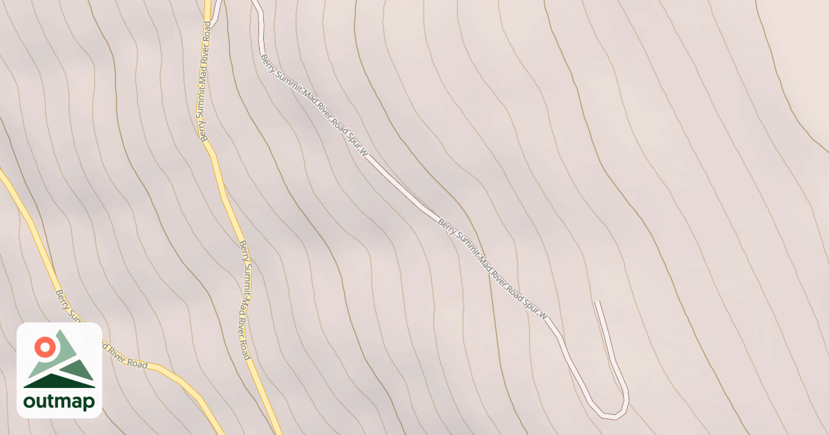 Map of BERRY SUMMIT-MAD RIVER