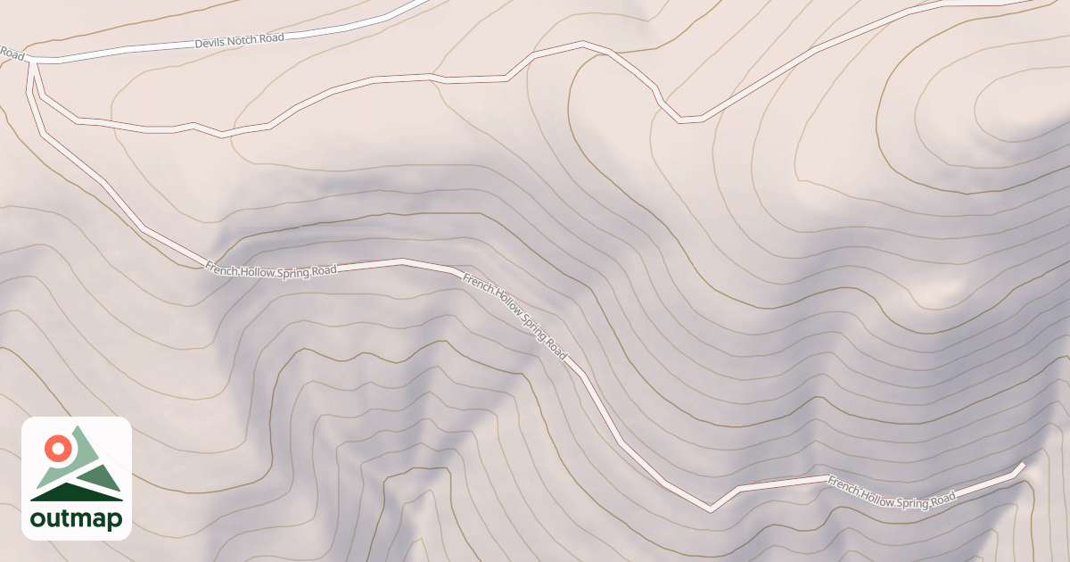 Map of FRENCH HOLLOW SPRING