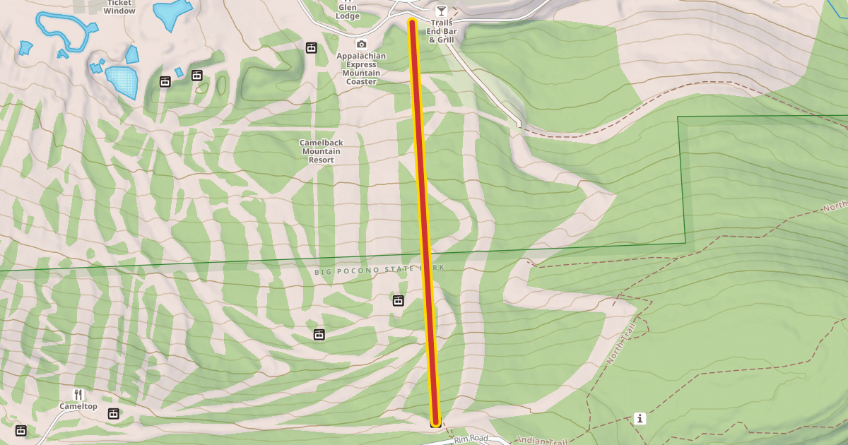 Map preview of Stevenson Express