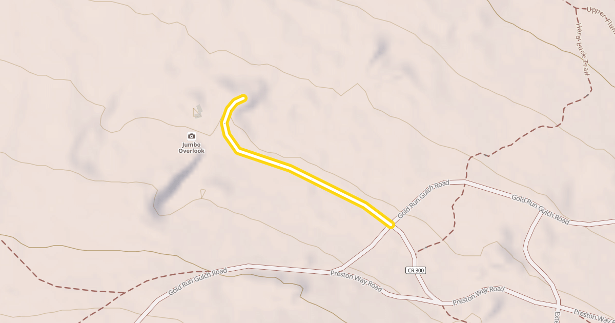 Map preview of Jumbo Mine Road