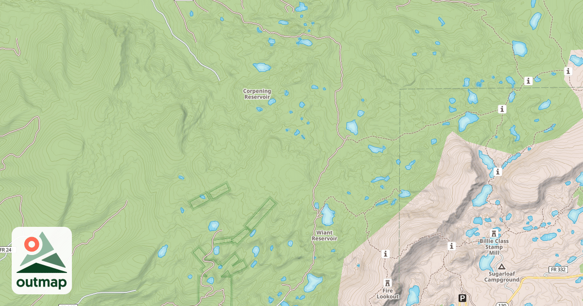 Map of CASCADE NORTH TWIN