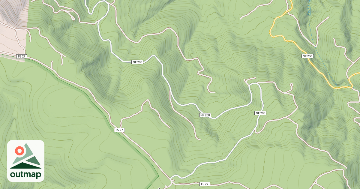 Map of USFS Motor Vehicle Use Map Roads {6A44E888-38B6-44F7-B2FA-2F8240A88C14}