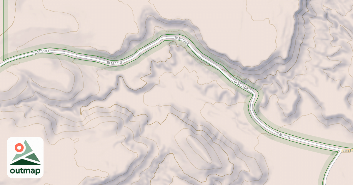 Map of BLM National GTLF Public Motorized Roads c9a09750-a88f-40c0-8cf1-e1f9f859a210