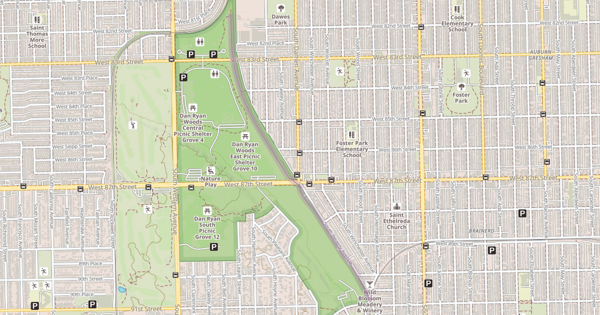 Map preview of Major Taylor Trail