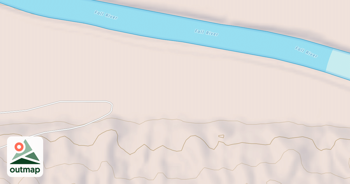 Map of SOUTH FORK FALL RIVER SPUR 1