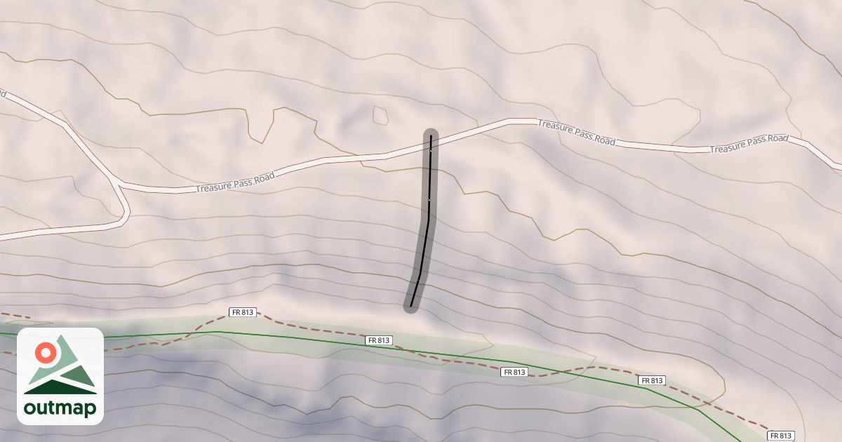 Map of Knife Ridge Gully #2