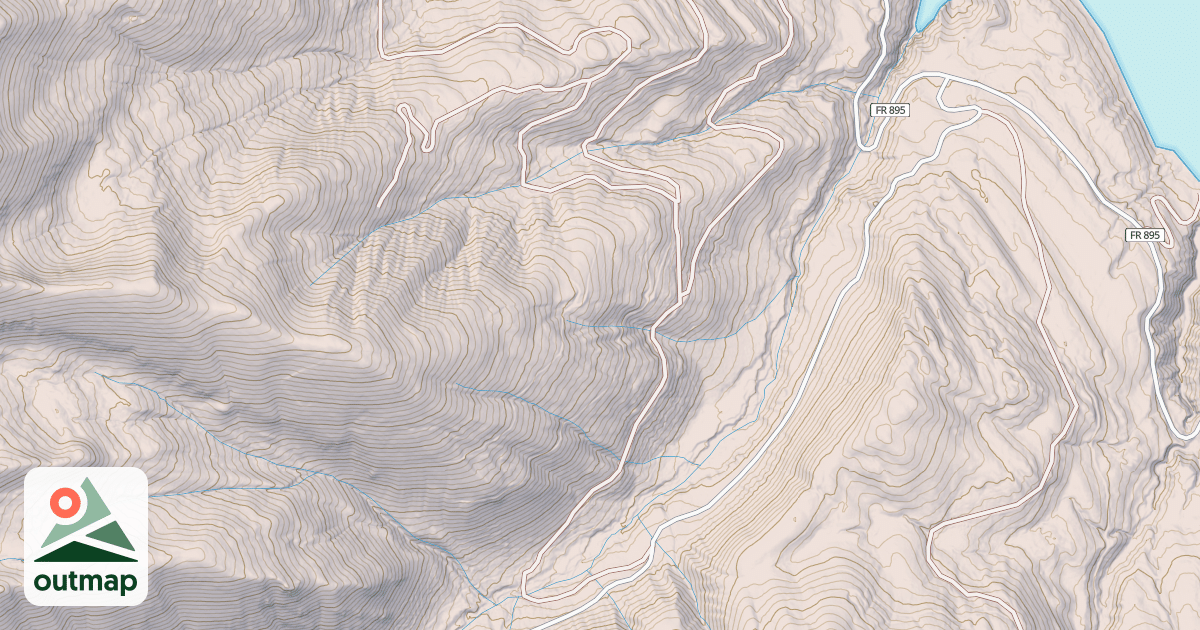 Map of DOE CREEK CLAYTON CREEK