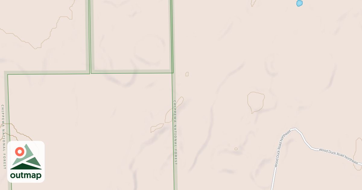 Map of PIMUSHE TRAIL SPUR B