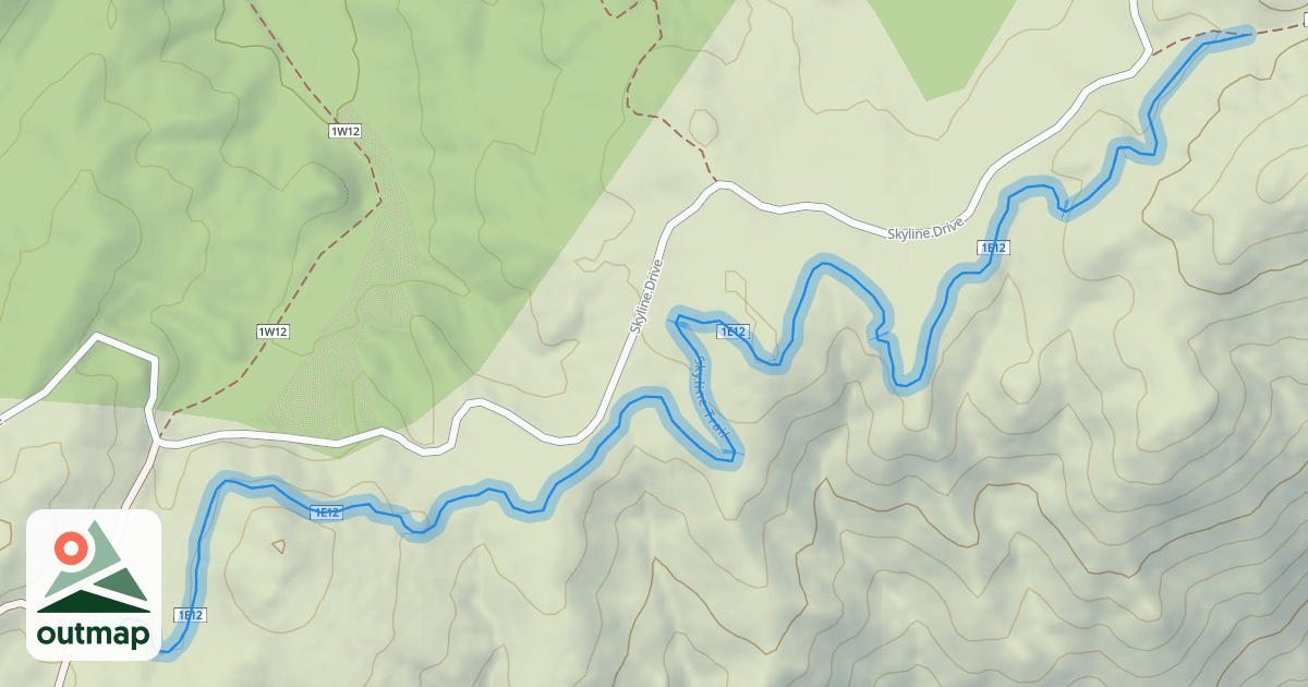 Map of Skyline Trail