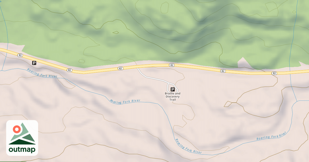 Map of BRAILLE TRAILHEAD