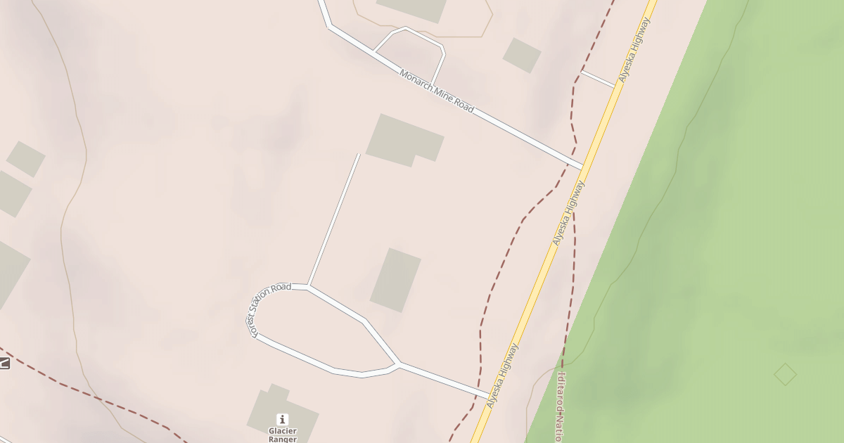 Map preview of GLACIER RANGER STA BUNKHOUS PK