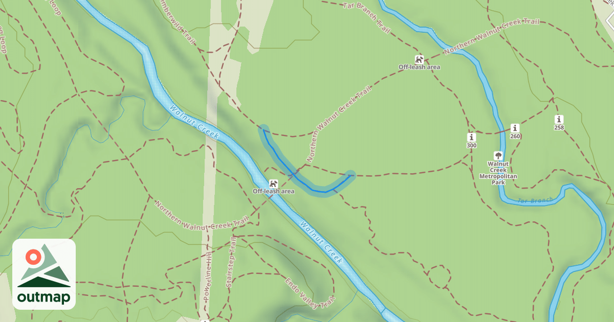 Map of North End Bridge Trail
