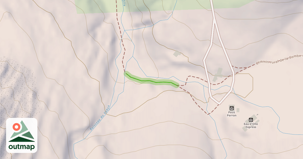 Map of Chemin Rural de la Combe d'Olle