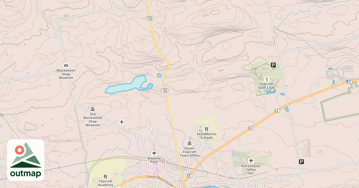 Map of Dover to Newport railtrail