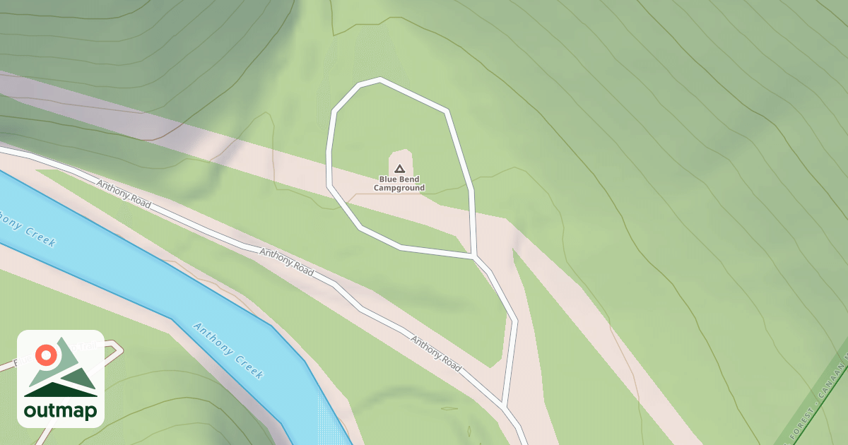 Map of BLUE MEADOW CG.