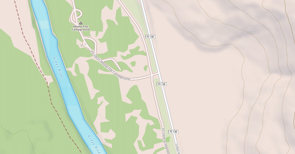 Map preview of MOOSE FLAT CAMPGROUND