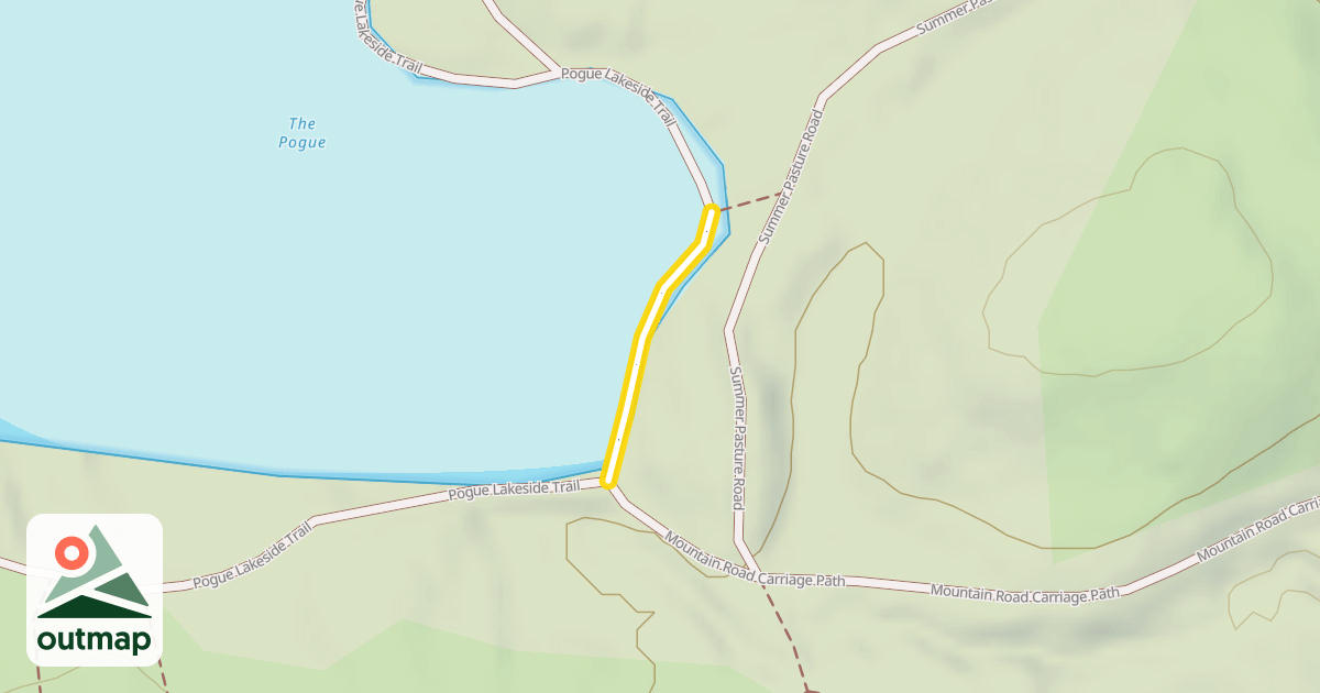 Map of Pogue Lakeside Trail