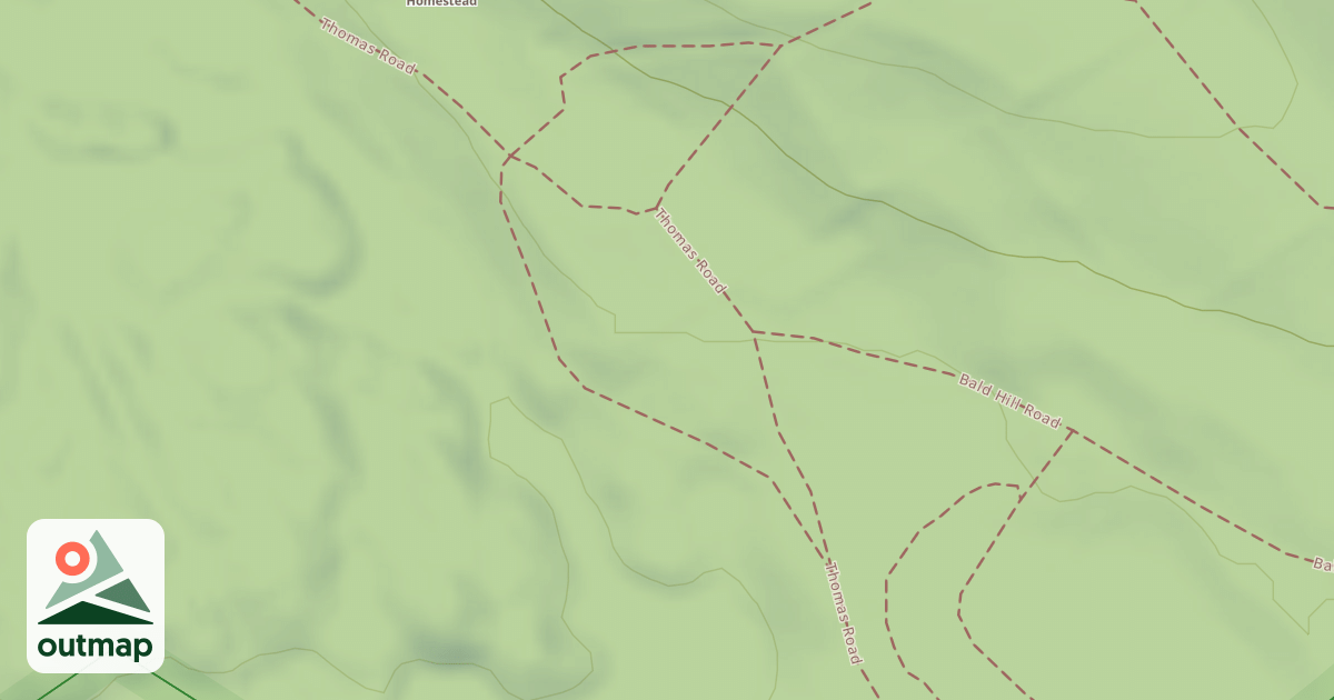 Map of Bald Hill Trail