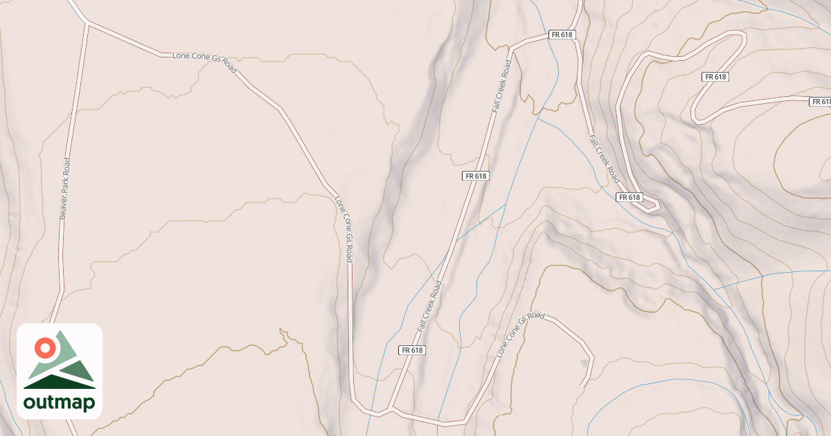 Map of FALL CREEK