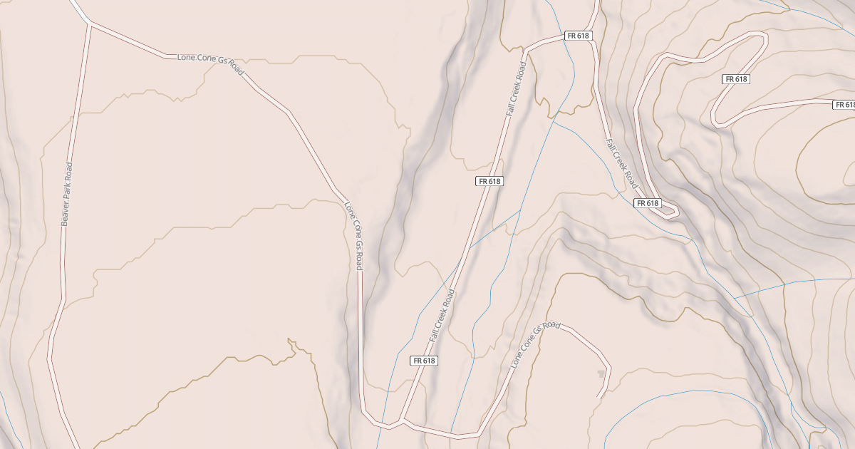 Map preview of FALL CREEK