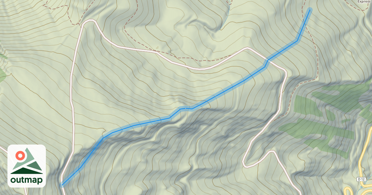 Map of Bédéret Crêtes