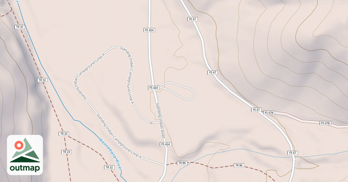 Map of STD. INDIAN PICNIC LOOP