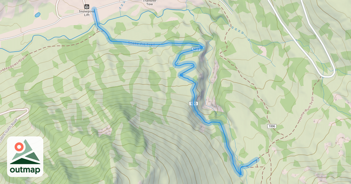 Map of Snake Pit Trail