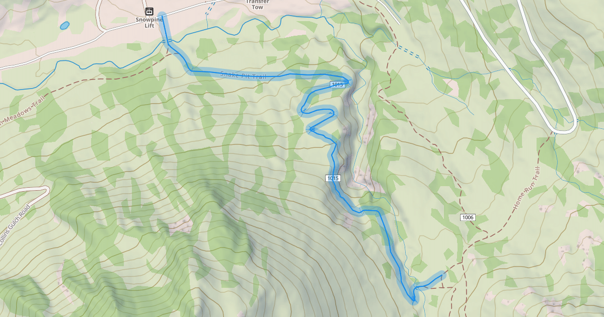 Map preview of Snake Pit Trail