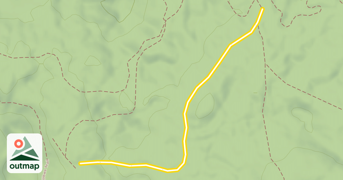 Map of North End Ski Trail