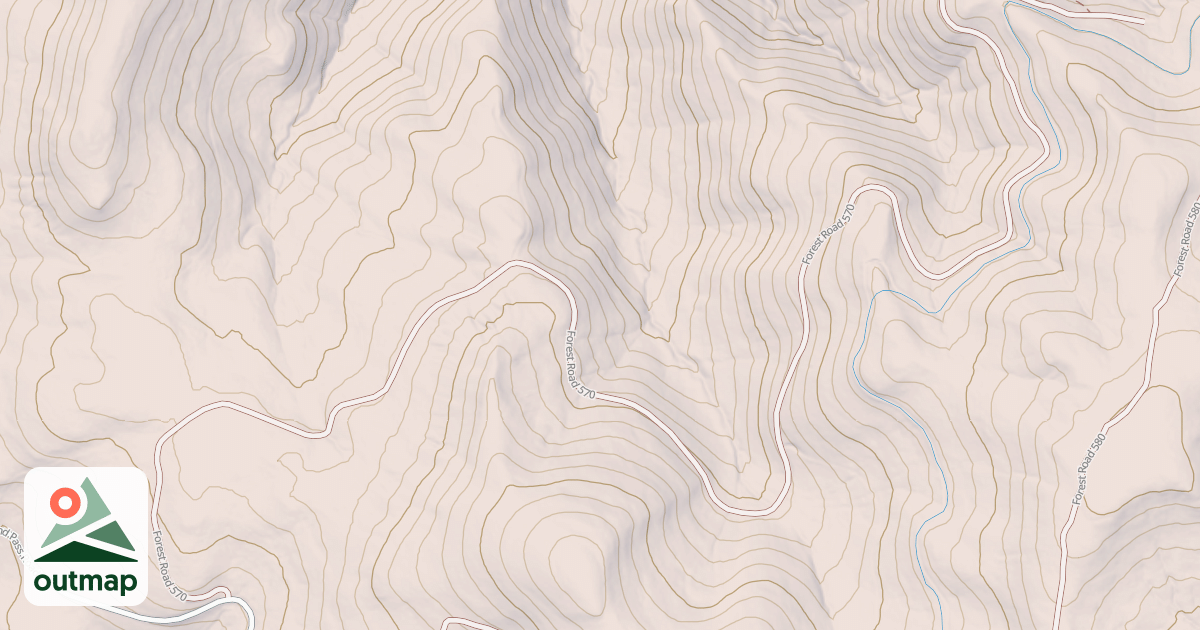 Map of USFS National Forest System Roads {64C2CAF1-784D-4937-A39B-8C843D03E64A}