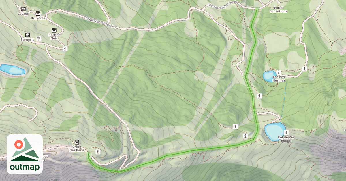 Map of Crêtes