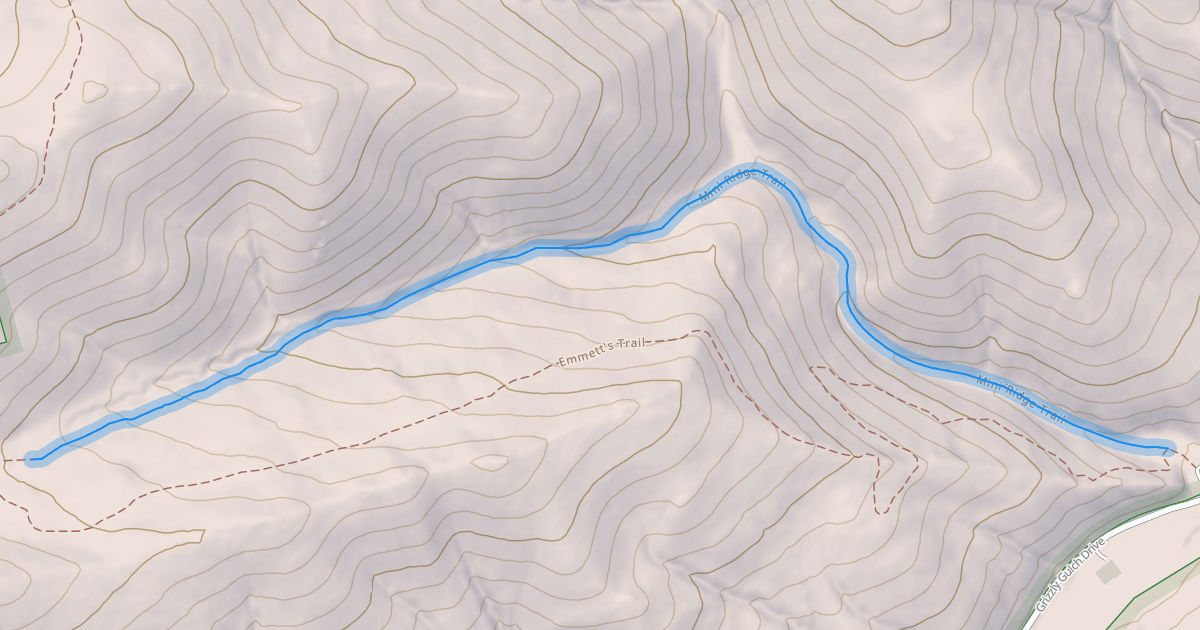 Map preview of Mini Ridge Trail