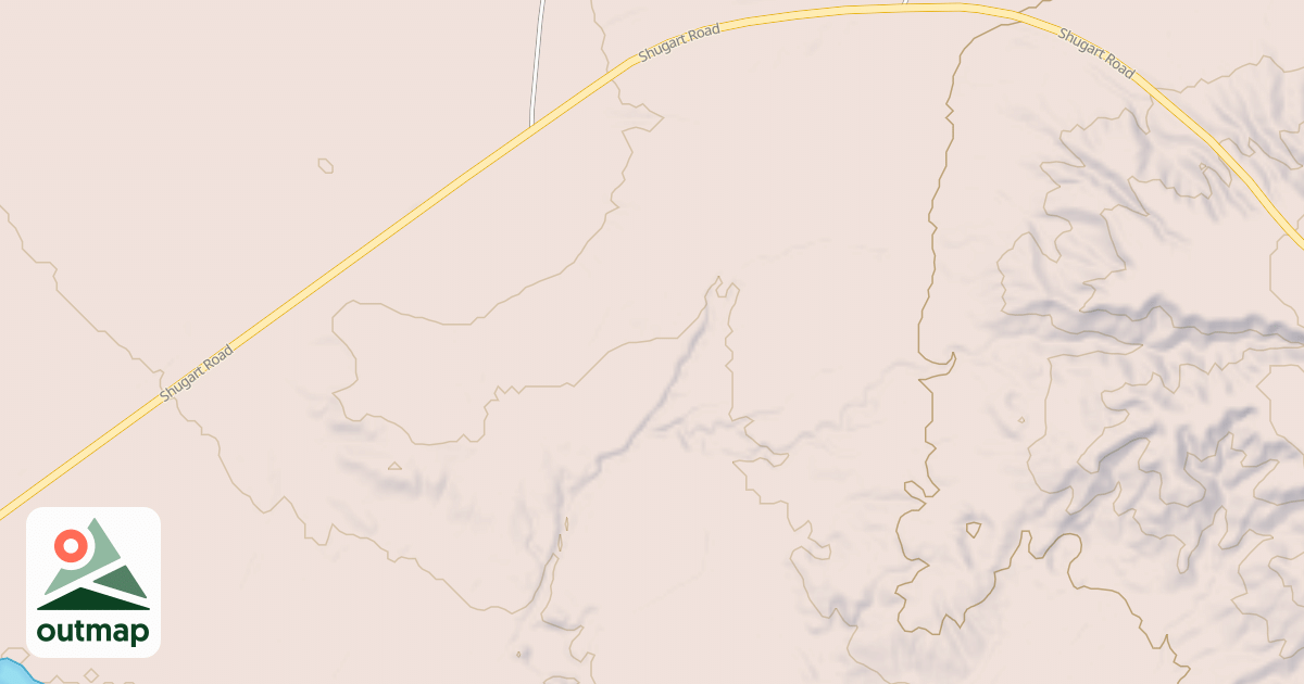 Map of Hackberry Trail System - South Shugart Trails