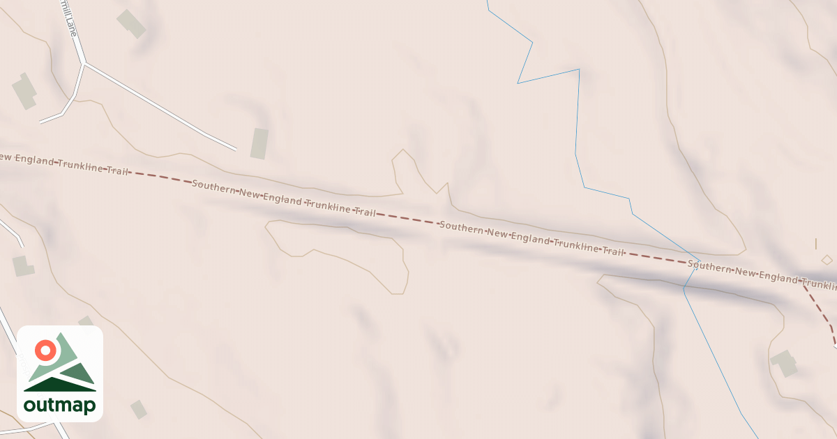Map of Southern New England Trunkline Trail