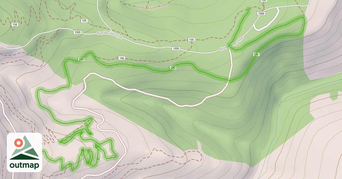 Map of Lower 8 Track (150)
