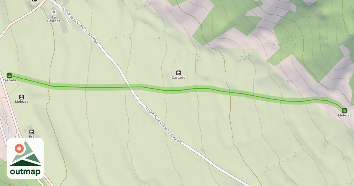 Map of Les Gorges
