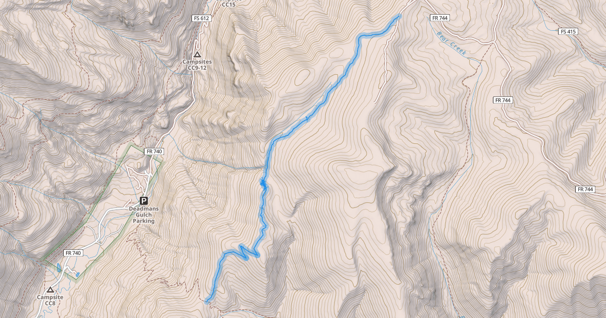 Map preview of Reno Ridge Trail 607