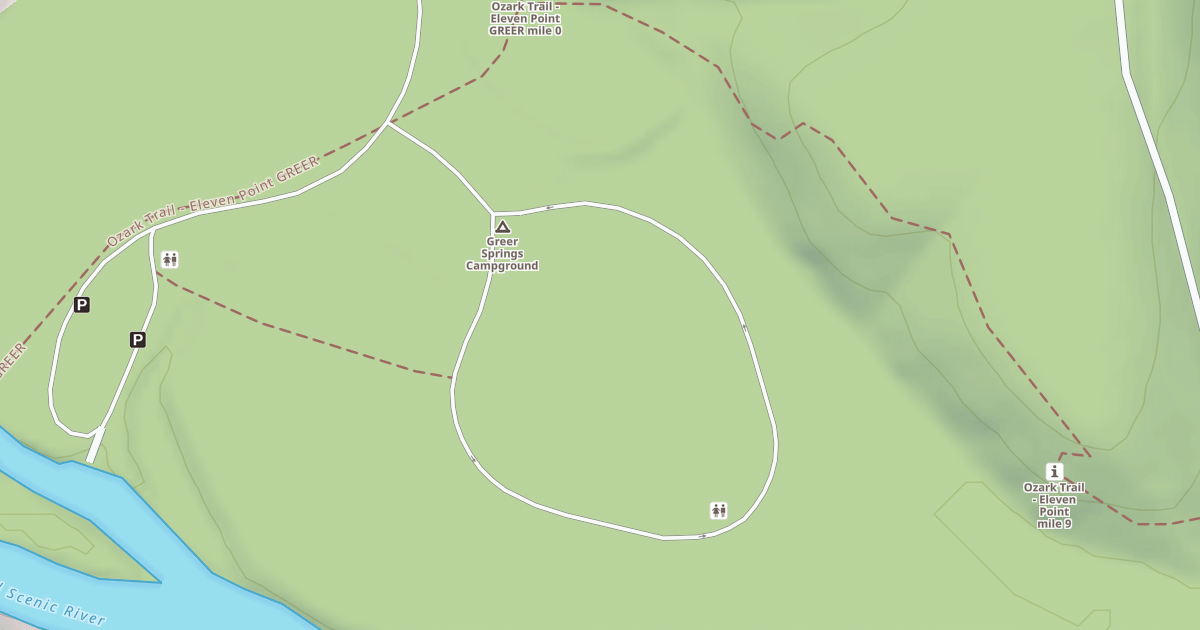 Map preview of GREER RECREATION AREA SPUR A