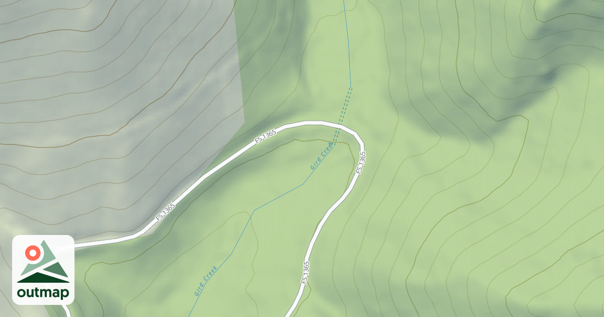 Map of (FDR) GIRD CREEK