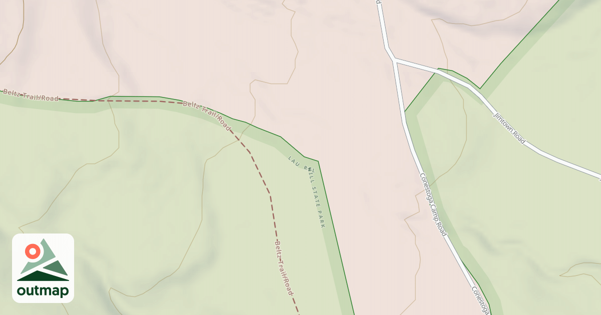 Map of Laurel Hill State Park Trails